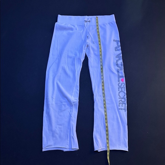 Y2K Victoria's Secret Supermodel Essentials White Track Pants Medium - Picture 8 of 8